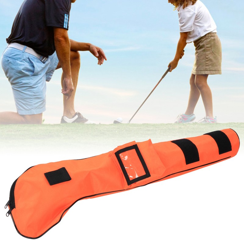 Nylon Portable Waterproof Children Soft Foldable Golf Club Bag for