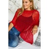 SHU-SHI - Women's Poncho Top - Transparent - Lightweight Knitted