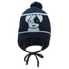 Sterntaler Boy's Bobble Hat Dog Hat, navy