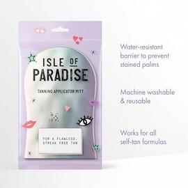 Isle of Paradise Manopla aplicadora de bronceado, resistente al agua y sin rayas, para un acabado impecable, 1 unidad