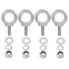 PATIKIL M8 x 20mm Eye Bolt with Nut, 4 Pack