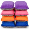 MAQIHAN 8 Pack Microfiber Sponge Kitchen - Dish Scrubber Sponge