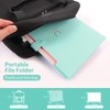 KONVINIT A4 Expanding File Folder, Document Folder with 5 Pockets,