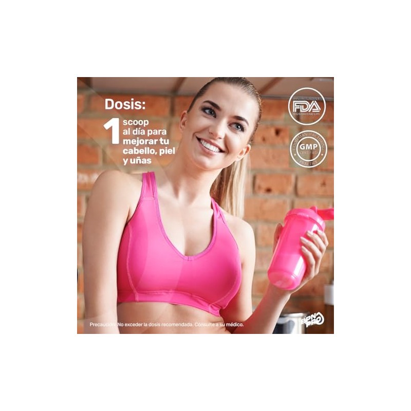 Bpn Pro Colágeno Hidrolizado Polvo Sabor Fresa 360 Vitamina Zinc