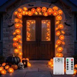 Guirnalda de Flores, 4.5m 30 LED Cempasúchil Artificial