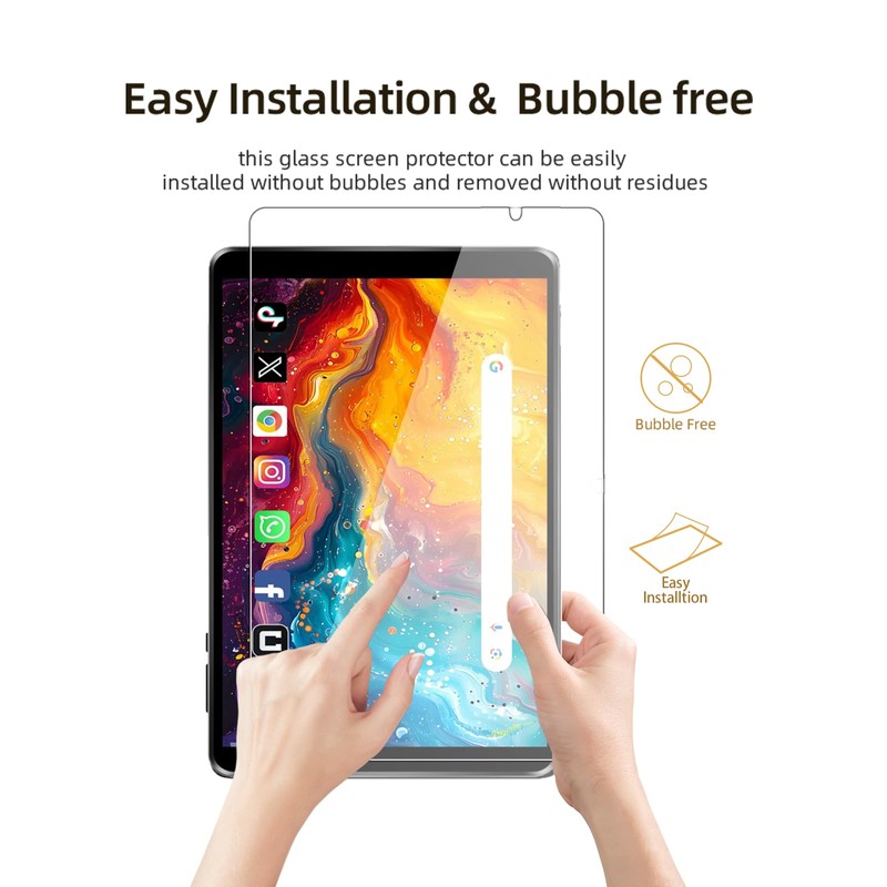 Screen Protector for HAOVM M8 Android 14 Tablet 8 inch