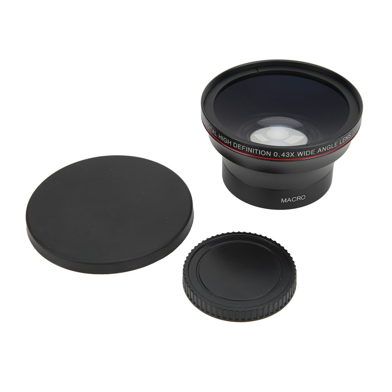 52mm 0.43X Wide Angle Lens Optical Glass Camera Lens with