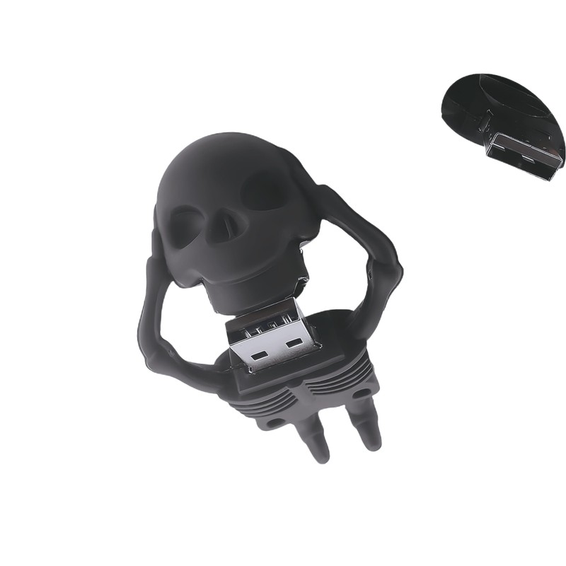 WooTeck 64GB USB Flash Drive Cartoon Skull Skeleton Memory Stick