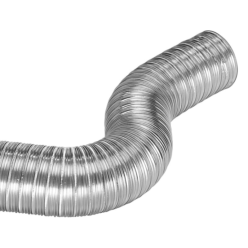 Lambro 60633 Semi-Rigid Aluminum Dryer Ducting, 4 inch x 8