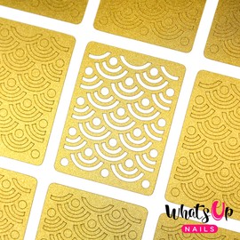 Whats Up Nails - Wi-Fi Vinyl Stencils for Nail Art Design (1 Sheet, 12 Stencils)