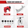Esakoya Brake Line Flaring Tool Kit with 5 Adapters, Flare