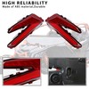 SAUTVS LED Taillights for Can Am X3, Red Rear Brake