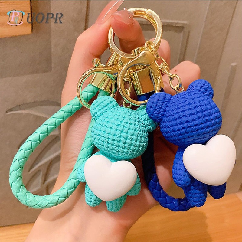 UOPR Songje Carry On Your Back, Key Chain, Heart Bear