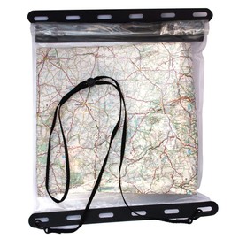 Aquapac Kaituna Waterproof Map Holder - Waterproof Cover for Reading Map while Outdoors or Hiking - Clear Plastic Case for Kayaking- Large Waterproof Bag for Camping Accessories - Large 30x30cm
