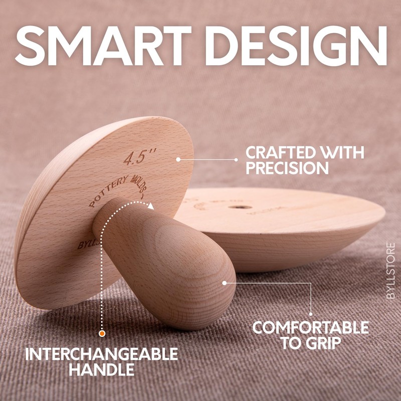 Byllstore 2-Pack Pottery Molds | Create Bowls & Plates |