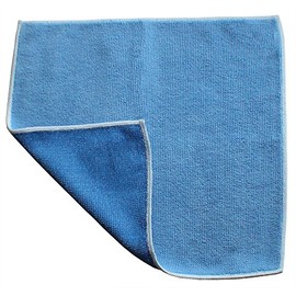 Direct Mop Sales, Inc. Multi-Purpose Microfiber Scrubbing Cloth - Dual Sided Cleaning Power - Blue Pack of 12
