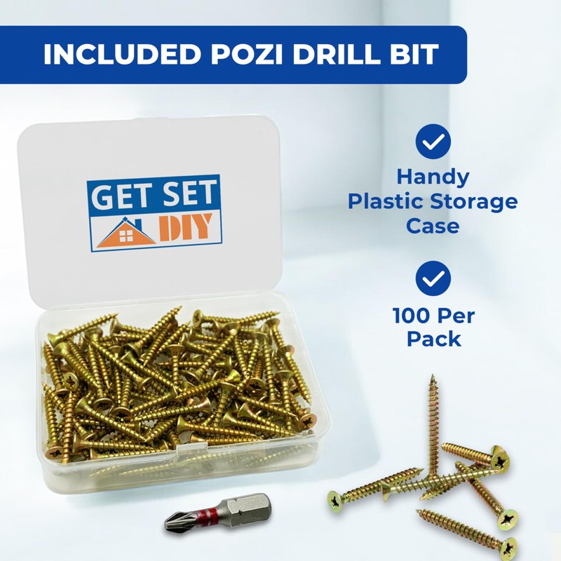 Wood Screws 30mm - Zinc Galvanised 4.0 x 30mm Screws