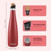 SASEUM Wine Bottle, 24 oz Insulated Stainless Steel Water Bottle