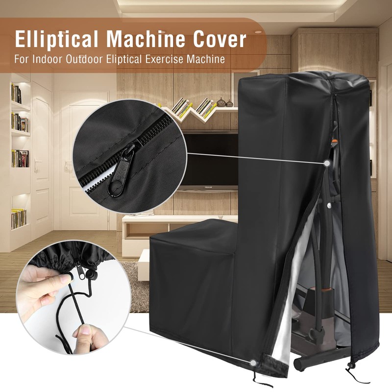 Aidetech Elliptical Exercise Machine Cover, Dust-Proof Elliptical Machine for Home