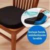 RIVERSOFY Cojín Silicona Asiento Gel Confortable Lavable Portátil