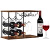 LIANTRAL Wine Racks Countertop, Hold 6 Bottles and 4 Wine