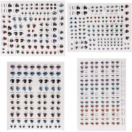 Stickers Accessories, Cute Cartoon Eyes Anime Figurine Eye Water Stickers for DIY Accessories Stickers 1 pc