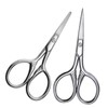 FOMIYES 8pcs Stainless Steel Eyebrow Scissors Precision Trimming Tool for