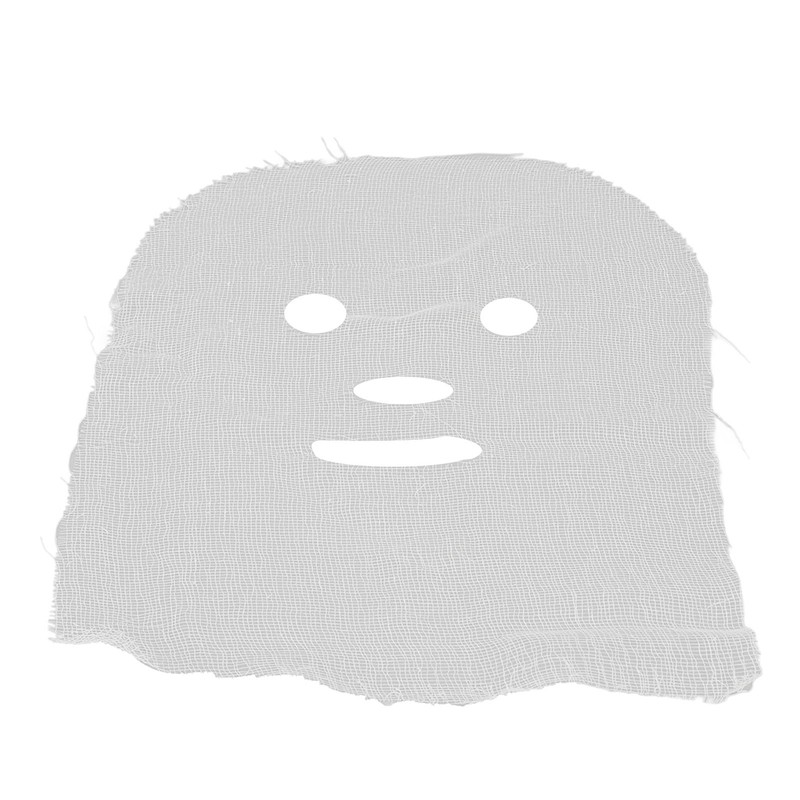 100pcs Gauze Facial Mask Soft DIY Disposable Pre Cut White