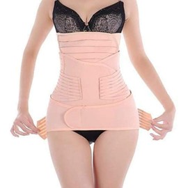 Healthcom 3 in 1 Postpartum Support Elastic Adjustable Postpartum Recovery Support Girdle Belly After Birth Belly Band Waist Pelvis Belt Pregnancy Wrap Women Postnatal Abdominal Binder(Size:XXL)