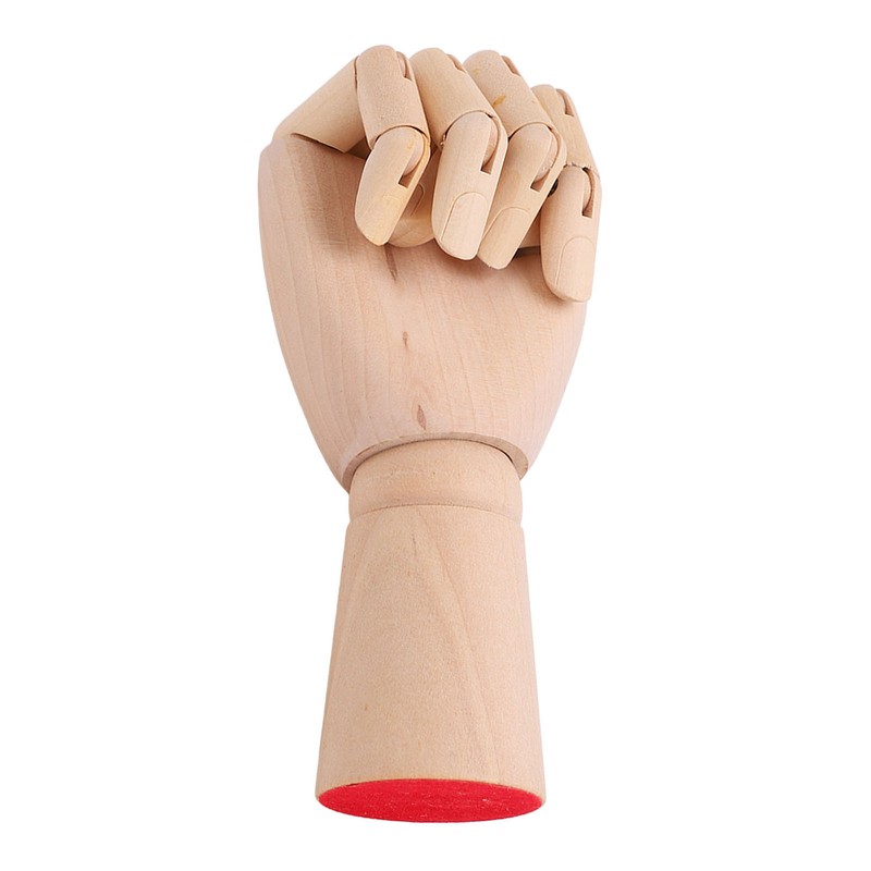 Wood Mannequin Hand Flexible Joints Fingers Drawing Mannequin Hand for