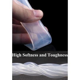 YSIL Silicone Tubing 1/16" ID×1/8" OD Food Grade Pure Silicone Tube Hose Flexible High Temp for Home Brewing, Winemaking, Beer Line, Aquaponics Kegarator 20 Feet