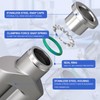 Bwintech 2 Pcs 8mm 3 Way Y Splitter Push to