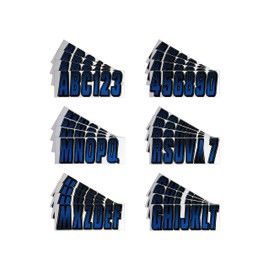 Hardline Products Series 300 Factory Matched 3-Inch Boat & PWC Registration Number Kit, Blue/Black - BLBKG300