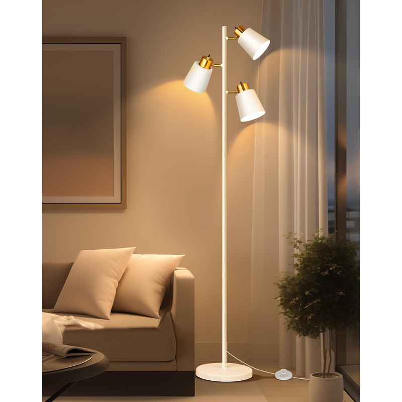 QiMH Tree Floor Lamps for Living Room, 67" Modern Standing