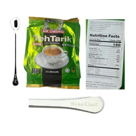 Aik Cheong Classic 3in1 Teh Tarik Milk Tea Beverage (1 Pack)+ one NineChef Spoon