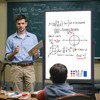 Rolling Whiteboard on Wheels, Double-Sided Magnetic Dry Erase Board with