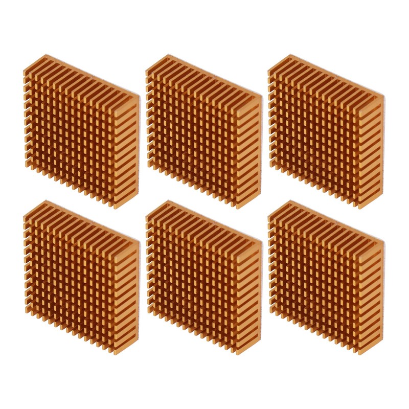 8Pcs Cooling Fins Aluminum Alloy Power Radiator Slotted Heatsink for