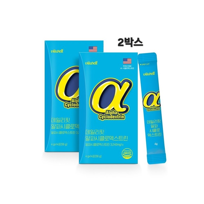 데일리핏 알파 시클로덱스트린 알파CD 순도100% 난소화성말토덱스트린 지방용해 다이어트효과 효능 레몬맛