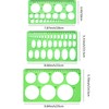 Circle Template 3 Pieces Plastic Circle and Oval Templates Measuring