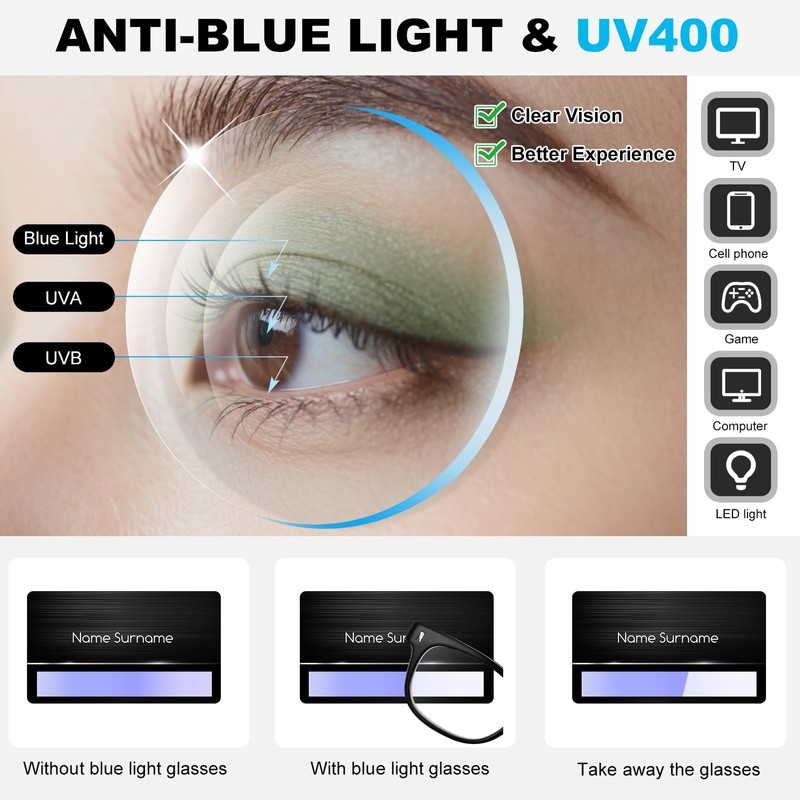 GGSTDDUP 3 Pack Progressive Multifocus Reading Glasses for Men Spring