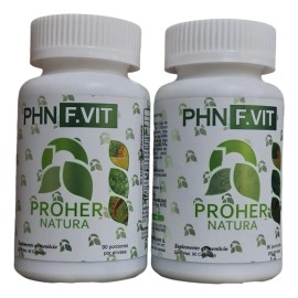 Phn F.vit 90 Capsulas Moringa Espirulina Pack De 2 Piezas