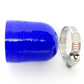 Bekelan 1-1/8" (28mm) Blue High Temperature 3-ply Reinforced Silicone Coolant Cap With Clamp,For Turbo Bypass Valve/Vacuum/Throttle Body Water Port/Heater Core/Fix Leak