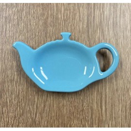 Le Creuset "Turquoise" Tea Bag Holder LE CREUSET Stoneware Teapot Shaped NWT Teabag
