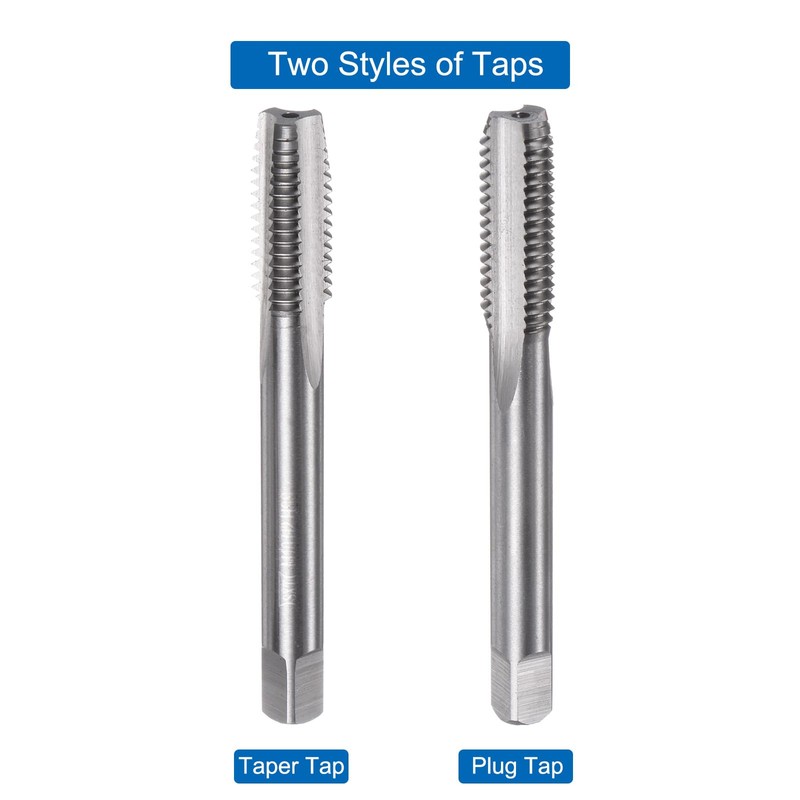 sourcing map 2pcs Metric Hand Tap Set, M10 x 1.5