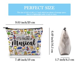 Broadway Musical Gift Musical Theatre Gift It's from A Musical Zipper Pouch Makeup Bag for Musical Lover (from Jos EU)