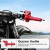 ZSDTRP Universal 7/8" 22mm Motorcycle Throttle Assembly Twists Grip CNC