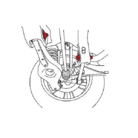 Specialty Products SPC Rear Adjustable Camber/Toe Bolt Kit fits 07-24 Hyundai & 09-23 Kia  (84100)