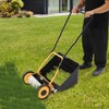 Giciashop Reel Lawn Mower, 2-in-1 14-Inch 5-Blade Push Lawn Mower