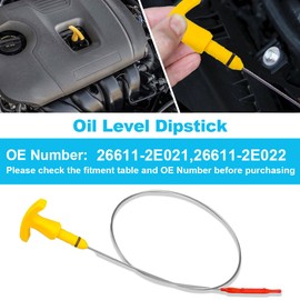Engine Oil Dipstick OE 26611-2E022 for Hyundai Kona 18-21 Tucson 14-21 Veloster 19-21 Elantra 11-20 Sonata 16-19 Kia Replaces 266112E022