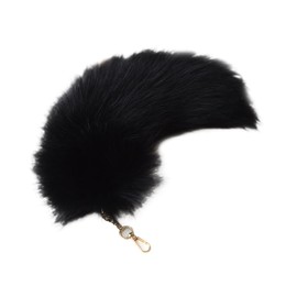 UUYYEO Faux Fox Tail Keychain Large Fluffy Keychain Cute Plush Bag Charm Soft Gift Keychain Cosplay Costume Keyring Creative Backpack Charms